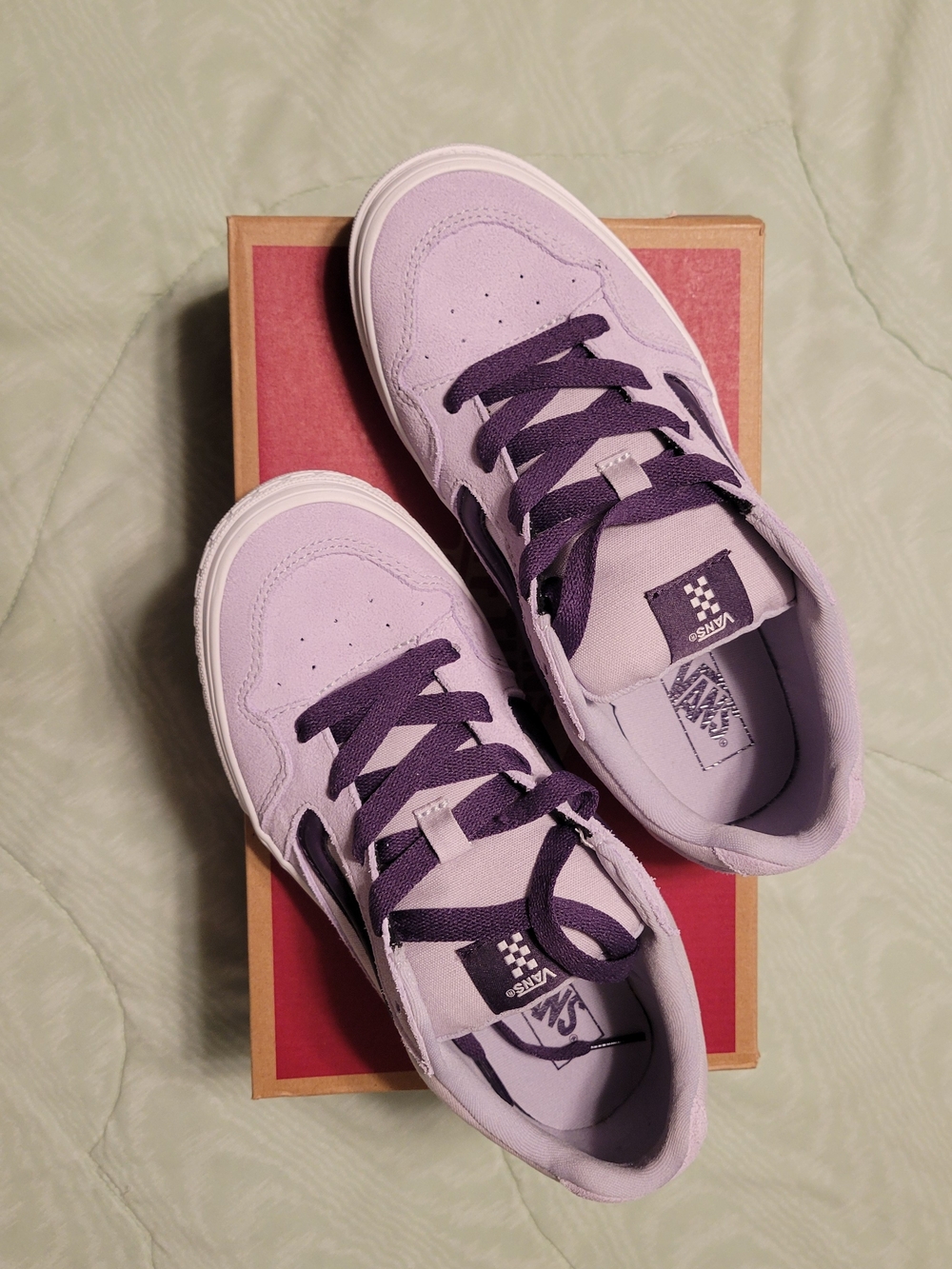 Vans Caldrone Lilac Mist Youth Size 6 Womens Size 7.5
